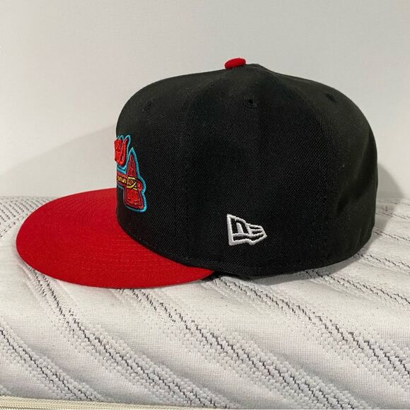 Atlanta Braves New Era Retro Spring Training 59FIFTY Fitted Hat Size 7 1/2 - Picture 3 of 5